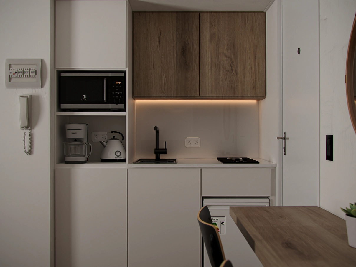 diseño de interior y arquitectura de monoambiente