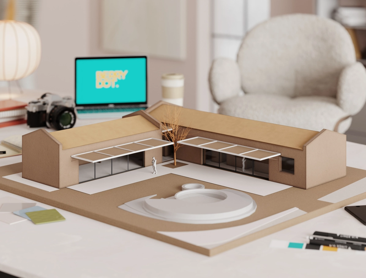 casa de campo maqueta
